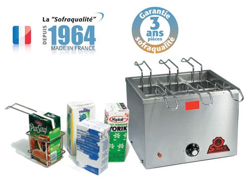 Chauffe Briques au bain-marie - 6 briques - Sofraca - - 6