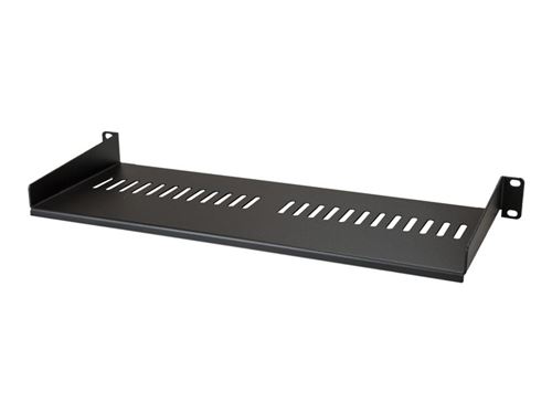 startech 1u vented rack shelf - 7in 177.8 mm deep 1u shelf - vented noir