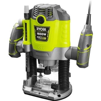 Défonceuse - Ryobi - 1 600 W - 10 000-26 000 Tr/Min - Pinces 8/6 Mm - Démarrage Progressif - 5 Fraises Incluses - 1