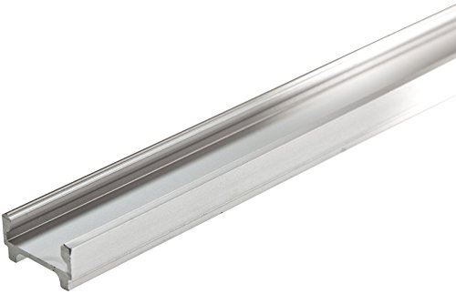 Rutec 68405 profilé en aluminium anodisé plat h.12 mm 2 mètres