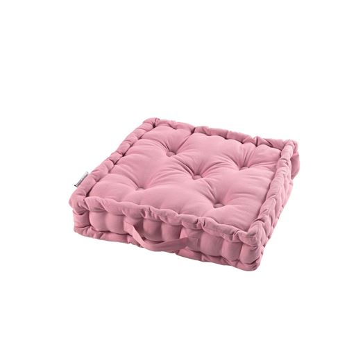 Coussin de sol 45 x 45 x 10 cm coton uni panama Dragee COTON d'intérieur