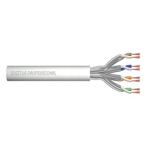 digitus digitus roh-patchkabel kat. 6a, u/ftp, 100 m, grau noir