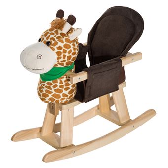 girafe a bascule en bois