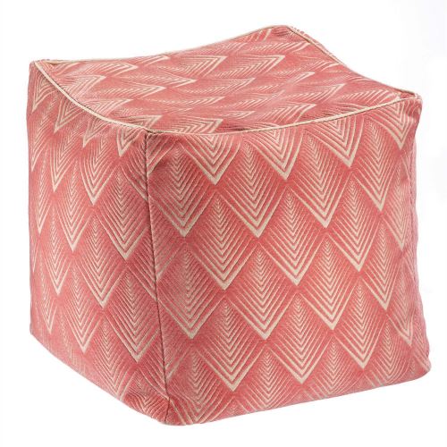 Pouf Mao papaye 40 x 40 x 40 cm Winkler