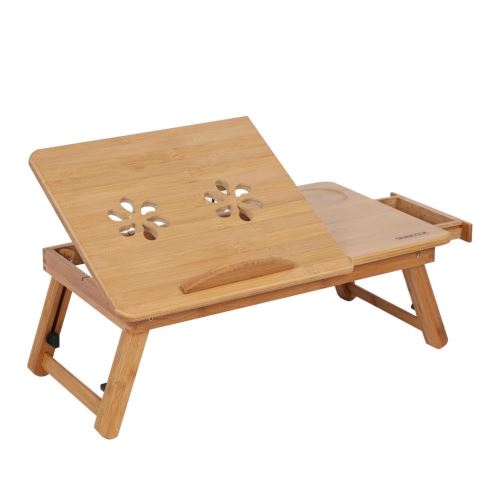 Table De Lit Pliable En Bambou Pour Pc Ordinateur Portable Tablette Avec  Tiroi à Prix Carrefour