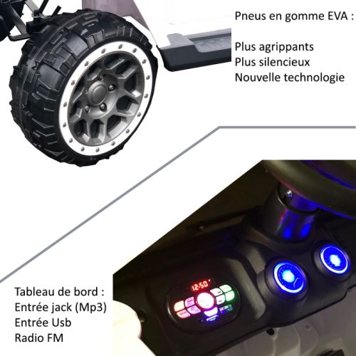4x4 electrique avec telecommande parentale