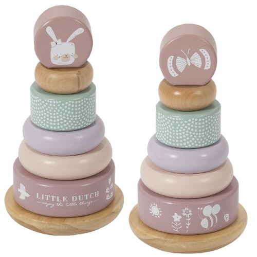 Petite pyramide en bois hollandaise rose