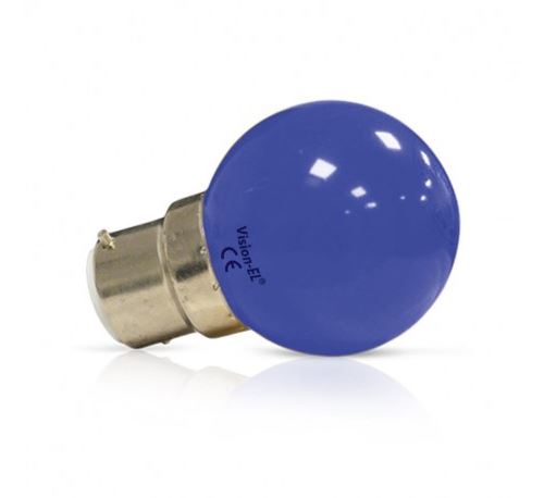 Ampoule LED B22 - Bulb - 1W - Bleu