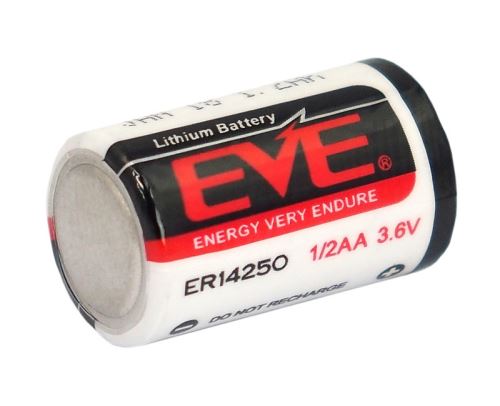 1 pile Eve er14250 V Chlorure de thionyl Batterie au lithium 1/2AA 3,6 V 1200 maH