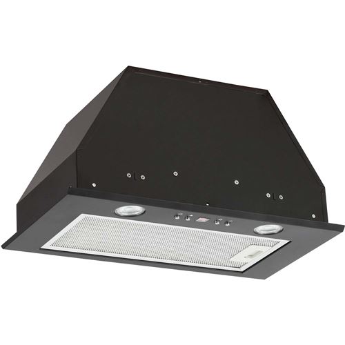 Airlux AHF571BK - Hotte - groupe filtrant - Niche - largeur : 47.7 cm - profondeur : 26.2 cm - evacuation & recyclage - noir