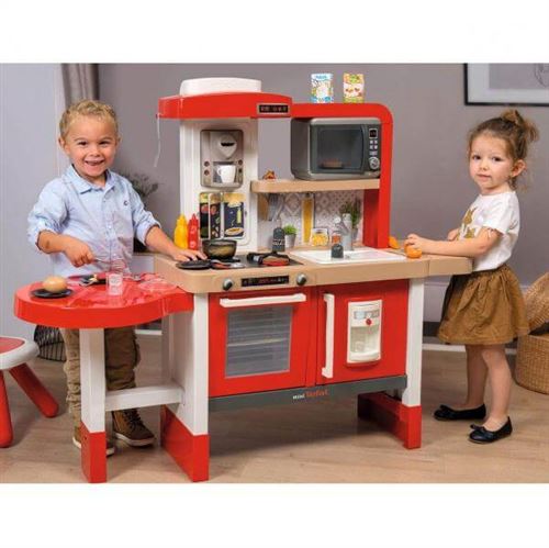 Cuisine évolutive Smoby Tefal – 2 Hauteurs (50/58 Cm), 31 Accessoires, Sonore – Imitation Enfant Dès 3 Ans – Fabrication Française