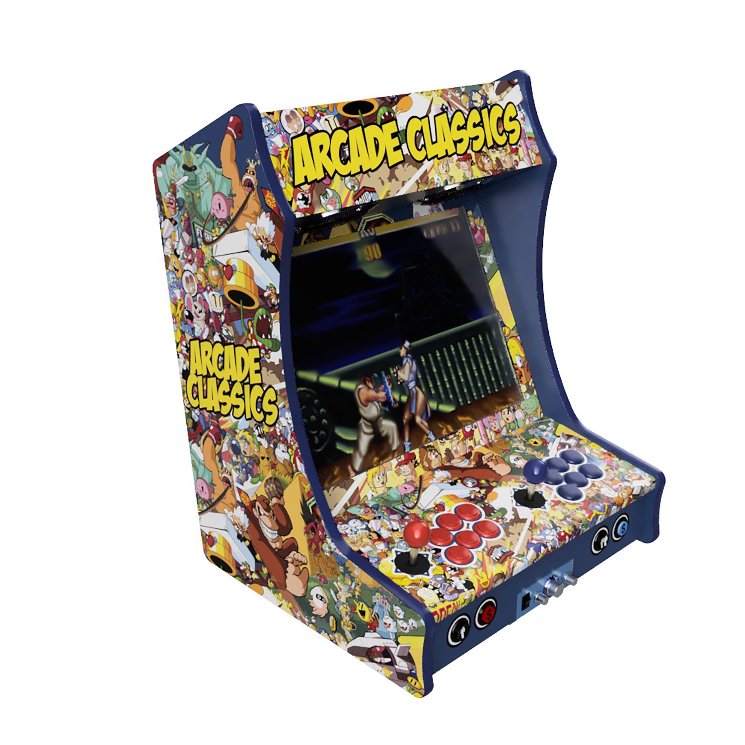Stickers Arcade Mario Kart – Autocollants Pour Borne De Jeu – PM88