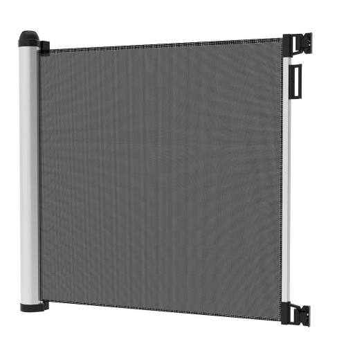 Todeco - Porte de sécurité pour bébé, Porte Rétractable Enfant Animaux, 120 x 8,82 x 8,02 cm, Dimensions: 88 x 8 x 8 cm