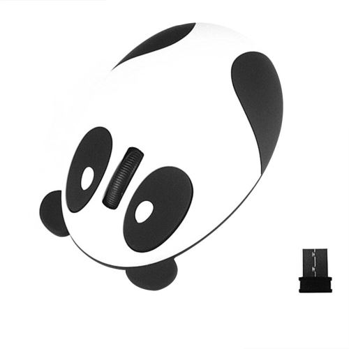 Mignon Rechargeable Souris Sans Fil Panda Cartoon Mini Souris Portable