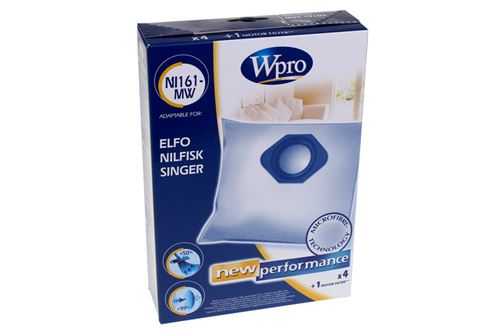 WPRO NI161MW - 4 sacs aspirateur NILFISK