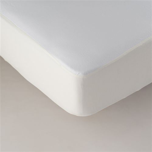LINANDELLE - Alèse protège matelas enduction imperméable pour enfant SILENCE KID Blanc 60x120 cm