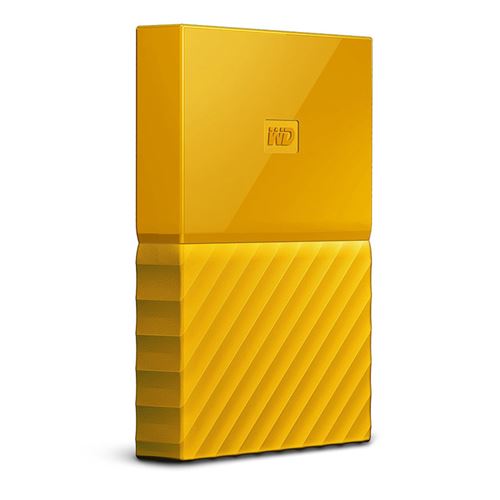 WD My Passport WDBYFT0030BYL - Vaste schijf - gecodeerd - 3 TB - extern (draagbaar) - USB 3.0 - 256-bits AES - geel