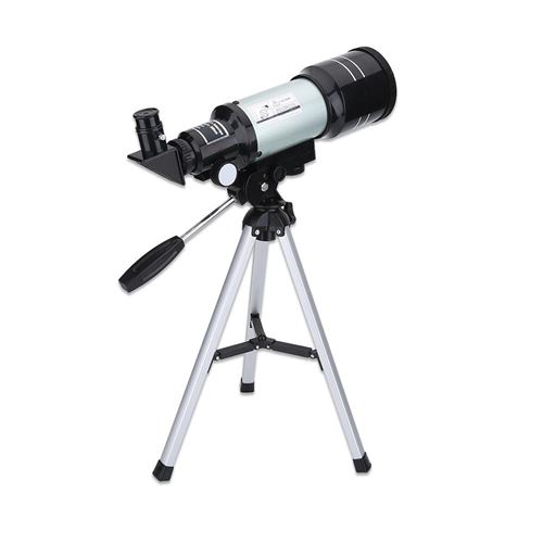 Télescope Lunette Astronomique F30070M Monoculaire avec Trépied Portable pour Enfants