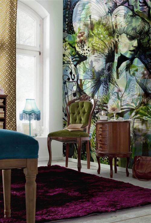 Komar Fototapete "Aphrodites Garden - Größe 184 x 254 cm" bedruckt glatt Wohnzimmer, Schlafzimmer