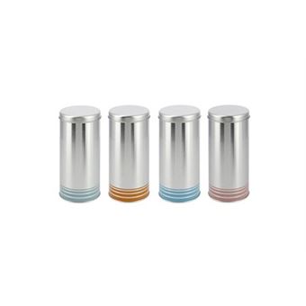 Boîte De Rangement Hermétique Pour Dosettes Café – 2,8 L – Métal Avec Cuillère – 18,6 X 11,8 Cm
