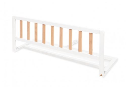 Pinolino Barrière de lit Classic hêtre massif laqué blanc et clair