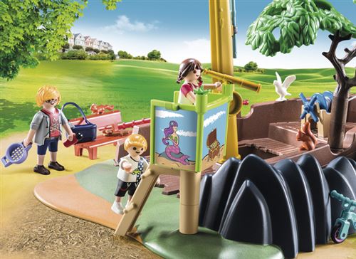 Gros Lot De Playmobil - Parc Pour Enfants Et Personnages (lot Indissociable)