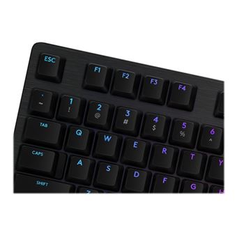 Logitech Gaming G512 - Clavier - backlit - USB - QWERTZ - Suisse - commutateur : GX Brown Tactile - carbone
