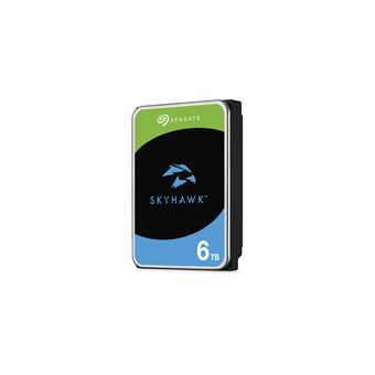 Seagate SkyHawk ST6000VX009 - Disque dur - 6 To - interne - 3.5" - SATA 6Gb/s - mémoire tampon : 256 Mo - avec 3 ans de Seagate Rescue Data Recovery - 1