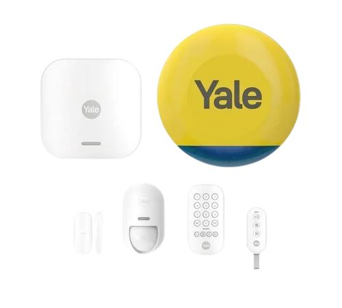 Non Communiqué Jaune Alarme Intelligente Starter Kit + Sirène Extérieure - 4 Accessoires