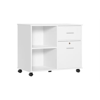 Armoire De Bureau à 2 Portes - SONGMICS - Verrouillable - En Acier - Noir D'encre - Maison