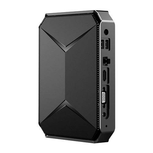 YONIS - Mini PC - Quad-Core 2.4 GHz - 4 Go RAM - 128 Go SSD - 64 Go SD - Noir - Image 2