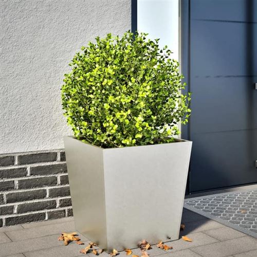 Non Communiqué Or Vidaxl Jardinière 50X50x50 Cm Acier Inoxydable, Jardinière D'extérieur, Boîte À Fleurs, Boîte De Jardin, Jardinière De 851074