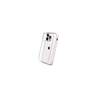 RhinoShield Coque Compatible avec iPhone 15 Pro   Mod NX - Protection Fine Personnalisable avec Technologie d'absorption des Chocs sans BPA - Blanc - 1