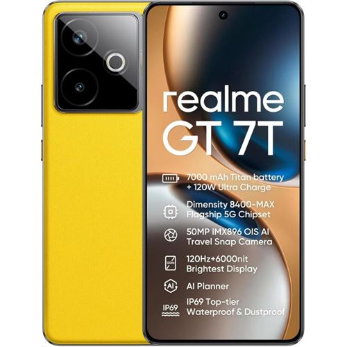 Realme GT 7T - 12/256GB - Jaune