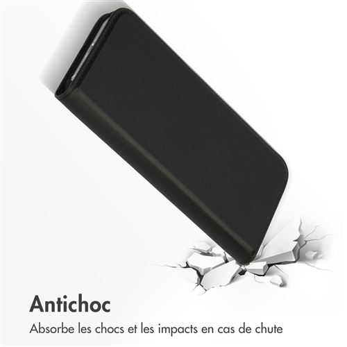 Coque cuir noir iPhone 13