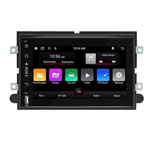 Autoradio Android Navigation Bluetooth FM Radio Mémoire 2+64G Pour Voiture YONIS