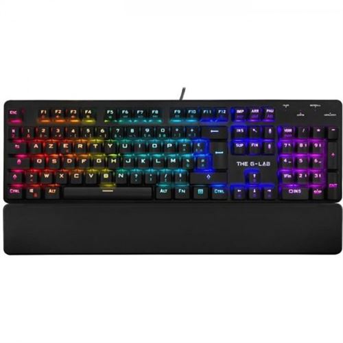 THE GLAB KEYZ RUBIDIUM CLAVIER MECANIQUE RED SWITCH ET RGB COMPLeTEMENT PERSONNALISABLE AV