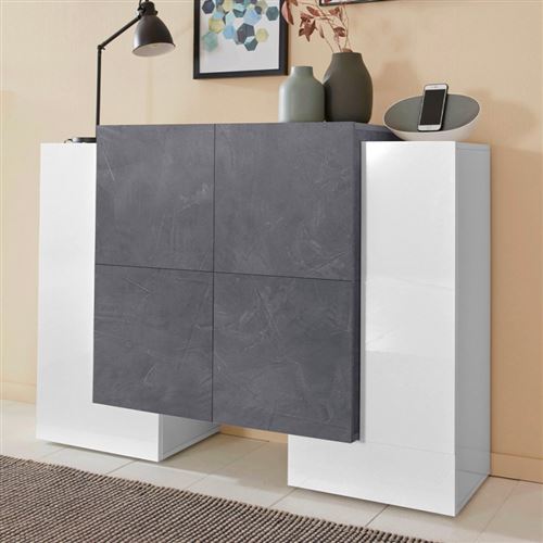 Buffet 6 Portes Salon Entrée Design Pillon Vaux Ardesia
