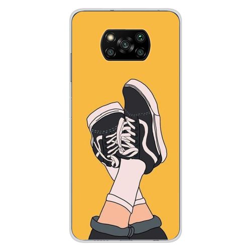 Coque en silicone imprimée compatible Xiaomi Poco X3 Poco X3 Pro Sneakers