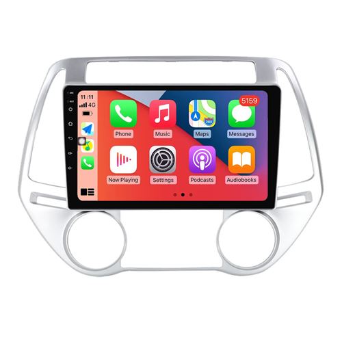 Autoradio Multimédia RoverOne Android OS 2Go RAM 32Go ROM GPS pour Hyundai I20 2012-2014 CarPlay Android Auto