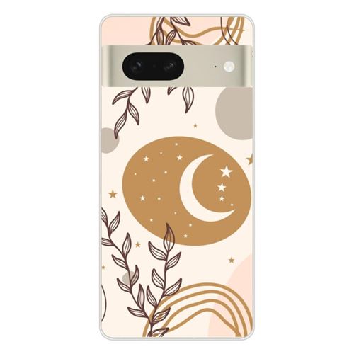 Coque en silicone imprimée compatible Google Pixel 7 Lunaison
