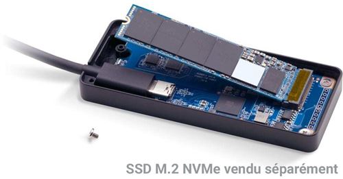 Boîtier SSD Thunderbolt 3 Boîtier NVcloser SSD M2 Disque dur externe HD M 2  SSD Adaptateur NVcloser vers TYPE-C infraction USB 3.1 - AliExpress