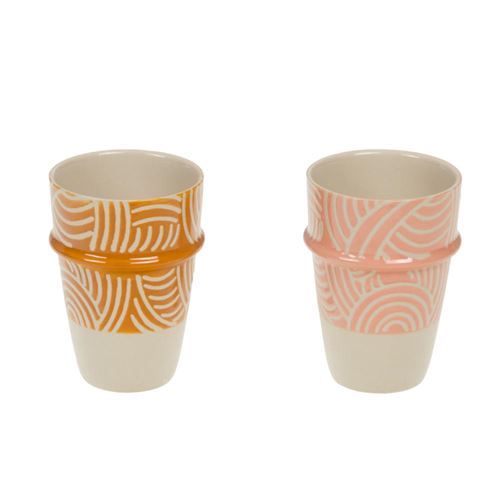 Amadeus - Lot de 2 Tasses Expresso Positive - Grès - Image 3