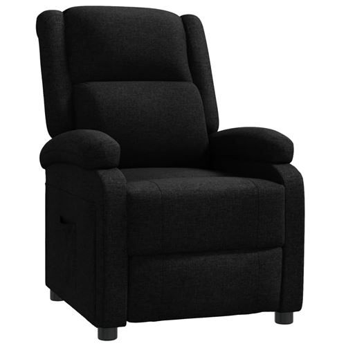 Non Communiqué Noir Vidaxl Fauteuil Inclinable Tissu