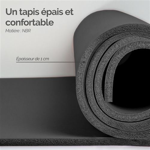 Tapis De Fitness Antidérapant - 180x50x0,6 Cm - En Mousse Haute Densité - Pour Pilates, Yoga, Exercices Au Sol