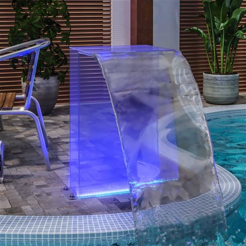 Mercatoxl - Fontaine de piscine avec led rvb Acrylique 51 cm