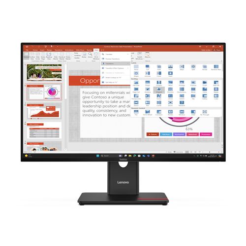 LENOVO ThinkVision T27 40 27p IPS 16 9 1920x1080 300cd m2 1500 1 HDMI DP VGA USB TopSeller