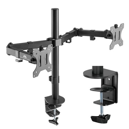 Support de bureau pour 2 moniteurs LCD Maclean MC-884 17-32 2x8kg (max 16kg) vesa 75x75 et 100x100