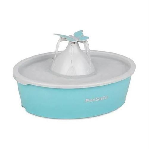 Comparer les prix de PetSafe Fontaine a Eau Papillon pour chat et chien Drinkwell 4 Différents Flu Double F