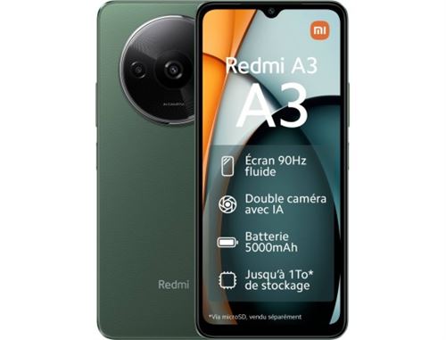 Smartphone Xiaomi Redmi A3 6,71 Double SIM 128 Go Vert